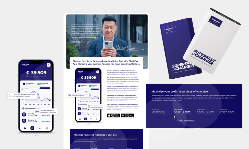 We combineren hierbij onze expertise in UX design, UI design, copywriting en conversiegericht ontwerp.